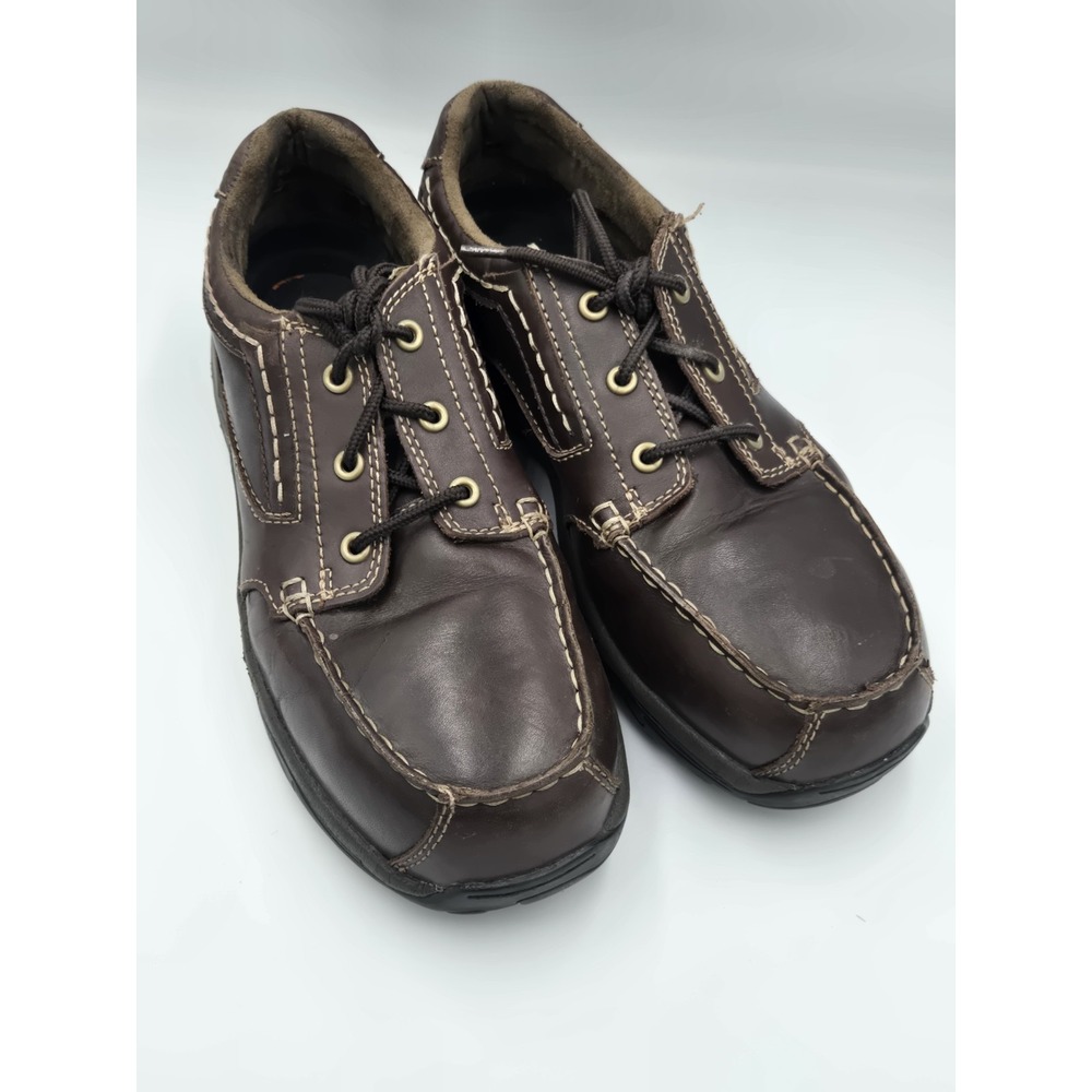 Rockport Works Mens Brown Shoes‎ Size 10M Oil Resistant Slip Resisting Lace Up